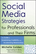 Cover: Social Media Strategies for Professionals and Their Firms - Wiley