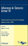 Cover: Advances in Ceramic Armor VI - Ceramic Engineering and Science Proceedings V31 Issue 5 - Wiley