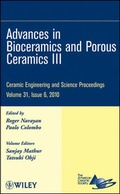 Cover: Advances in Bioceramics and Porous Ceramics III, Volume 31, Issue 6 - Wiley
