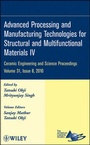 Cover: Advanced Processing and Manufacturing Technologies for Structural and Multifunctional Materials IV, Volume 31, Issue 8 - Wiley
