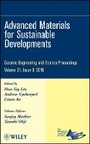 Bild: Advanced Materials for Sustainable Developments - Ceramic Engineering and Science Proceedings V31 Issue 9 - Wiley