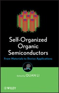 Cover: Self-Organized Organic Semiconductors - Wiley