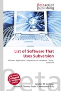 Cover: List of Software That Uses Subversion - Betascript Publishing