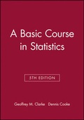 Cover: A Basic Course in Statistics - Wiley