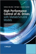 Cover: High Performance Control of AC Drives with Matlab / Simulink Models - Wiley