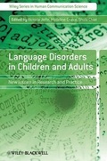 Cover: Language Disorders in Children and Adults - Wiley