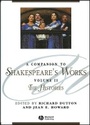 Cover: A Companion To Shakespeare's Works Volume II - The Histories - Wiley