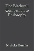 Cover: The Blackwell Companion to Philosophy - Wiley-Blackwell