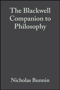 Cover: The Blackwell Companion to Philosophy - Blackwell Publishers
