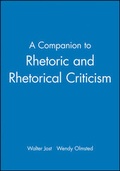 Cover: A Companion to Rhetoric and Rhetorical Criticism - Wiley-Blackwell