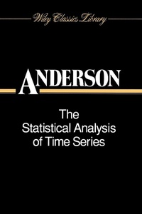 Enlarge image Cover: The Statistical Analysis of Time Series - Wiley