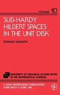 Cover: Sub-Hardy Hilbert Spaces in the Unit Disk - Wiley