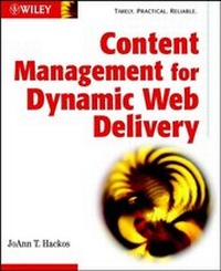 Enlarge image Cover: Content Management for Dynamic Web Delivery - Wiley