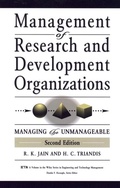 Cover: Management of Research and Development Organizations - Wiley
