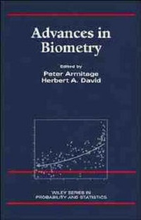 Enlarge image Cover: Advances in Biometry - Wiley