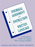 Cover: Informal Assessment and Instruction in Written Language - Wiley