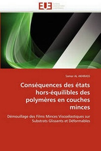 Abbildung von: Consequences Des Etats Hors-Equilibles Des Polymeres En Couches Minces - Editions Universitaires Europeennes