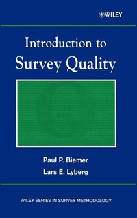 Enlarge image Cover: Introduction to Survey Quality - Wiley
