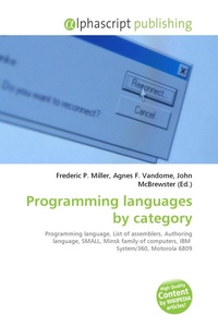 Enlarge image Cover: Programming Languages by Category - Alphascript Publishing
