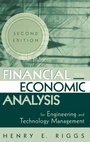 Cover: Financial and Economic Analysis for Engineering and Technology Management - Wiley