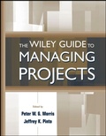 Cover: The Wiley Guide to Managing Projects - Wiley