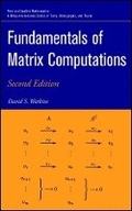 Cover: Fundamentals of Matrix Computations - Wiley