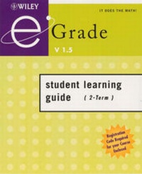 Enlarge image Cover: Egrade V1.5 Student Learning Guide (2-Term): with Registration Code - Wiley