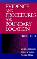 Cover: Evidence and Procedures for Boundary Location - Wiley