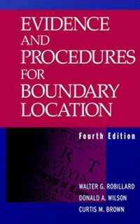 Enlarge image Cover: Evidence and Procedures for Boundary Location - Wiley