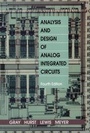 Cover: Analysis and Design of Analog Integrated Circuits - Wiley