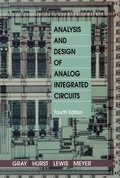 Cover: Analysis and Design of Analog Integrated Circuits - Wiley