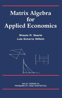 Enlarge image Cover: Matrix Algebra for Applied Economics - Wiley