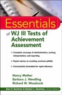 Cover: Essentials of WJ III Tests of Achievement Assessment - Wiley
