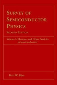 Enlarge image Cover: Survey of Semiconductor Physics - Wiley