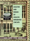 Cover: Analysis and Design of Analog Integrated Circuits - Wiley