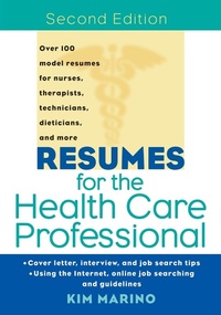 Abbildung von: Resumes for the Health Care Professional - Wiley