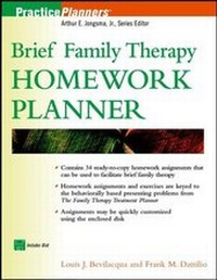 Enlarge image Cover: Brief Family Therapy Homework Planner - Wiley