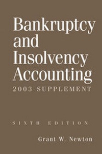 Abbildung von: Bankruptcy and Insolvency Accounting: Supplement to 6r.e. - Wiley
