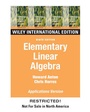 Cover: Elementary Linear Algebra With Application - Wiley