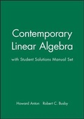 Cover: Contemporary Linear Algebra: WITH Student Solutions Manual - Wiley