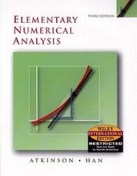 Enlarge image Cover: Elementary Numerical Analysis - Wiley