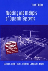 Enlarge image Cover: Modeling and Analysis of Dynamic Systems - Wiley