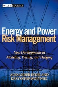 Enlarge image Cover: Energy and Power Risk Management - Wiley