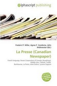 Bild: La Presse (Canadian Newspaper) - Alphascript Publishing