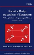 Cover: Statistical Design and Analysis of Experiments - Wiley