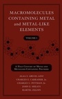 Cover: Macromolecules Containing Metal and Metal-Like Elements, Volume 1 - Wiley