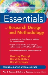 Enlarge image Cover: Essentials of Research Design and Methodology - Wiley