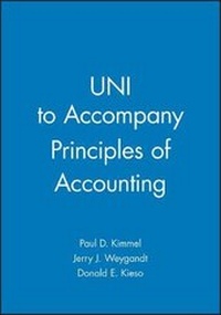 Enlarge image Cover: Uni to Accompany Principles of Accounting, 1e - Wiley