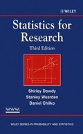 Cover: Statistics for Research - Wiley