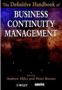 Enlarge image Cover: The Definitive Handbook of Business Continuity Management - Wiley
